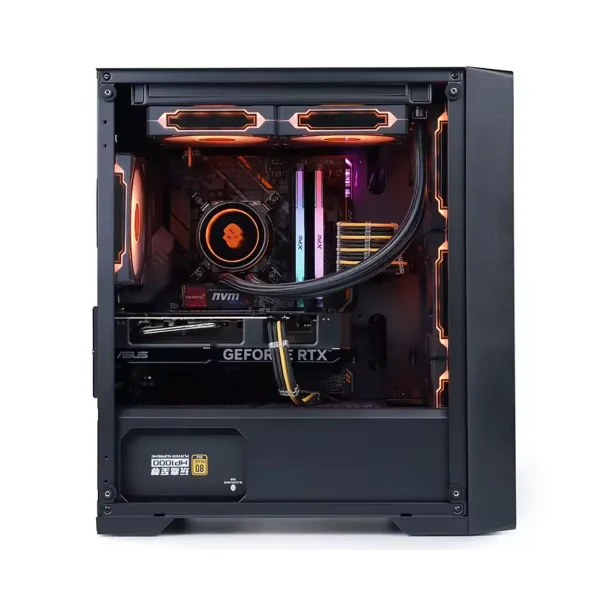 Gabinete Kronos Wind Vidrio templado, RGB, 3Fan mATX, Negro