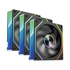 Kit 4 Ventiladores Gabinete Kronos Prism 8Pro ARGB 120mm SATA BK